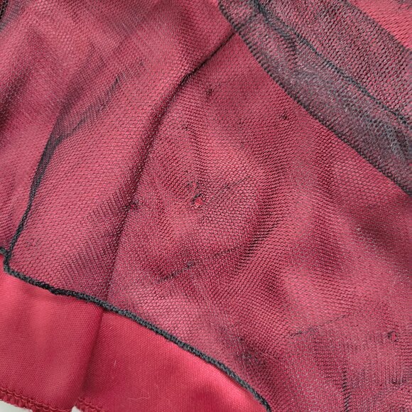 1920s style Costume formal party red dress with Lace and sequins overlay xs/sm - Picture 13 of 13